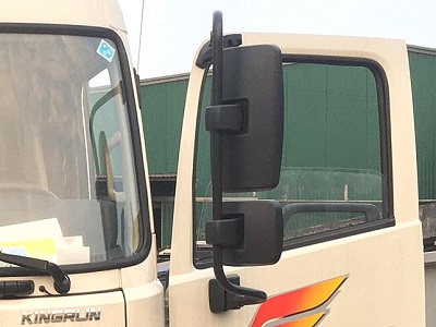 giương bên tài gồm 2 mặt gương lồi, bản rộng xe tải dongfeng hoàng huy b180 nhập khẩu