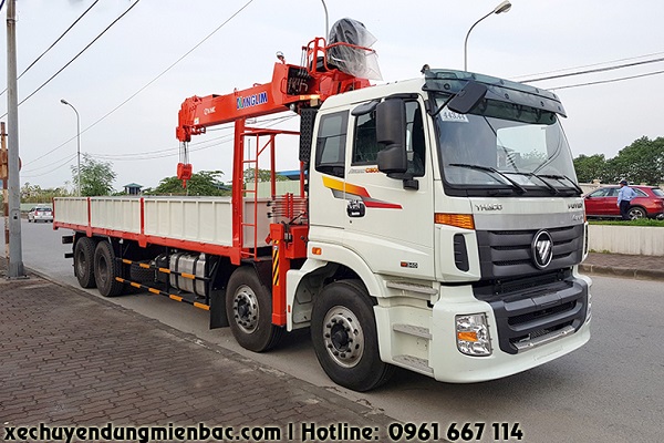 xe tải 4 chân thaoc gắn cẩu tự hành 8 tấn kanglim ks2056