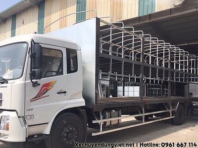 xe tải thùng chở xe máy dongfeng hoàng huy b180