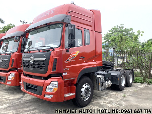 báo giá đầu kéo dongfeng hoàng huy 400hp, 420hp màu đỏ