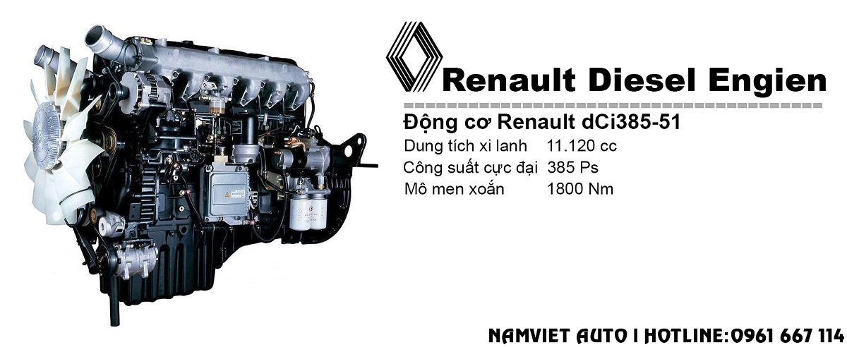 động cơ dci385 xe ben 3 chân dongfeng hoàng huy nhập khẩu 2020