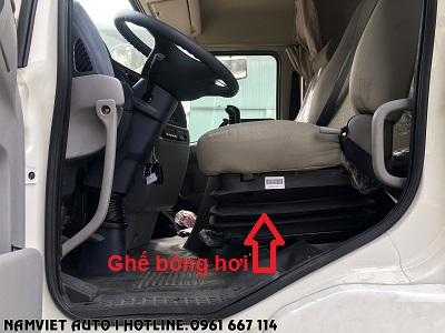 ghế hơi cho người lái trên xe tải dongfeng hoàng huy b180
