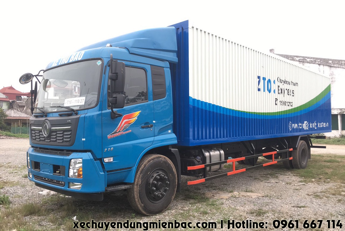 ngoại thất xe tải thùng kín dongfeng