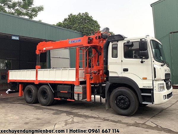 xe cẩu tự hành 8 tấn kanglim ks2056 hyundai hd260