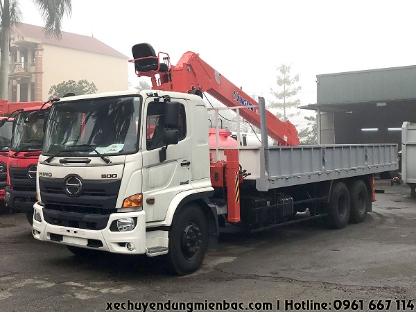 xe cẩu tự hành 8 tấn kanglim - hino fl8