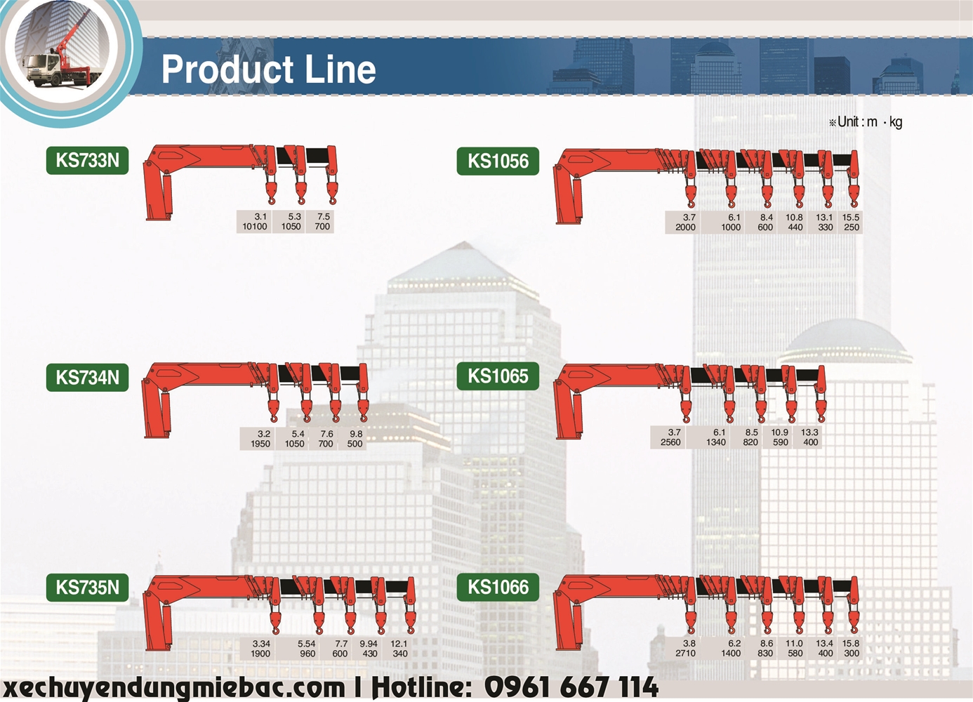 cẩu kanglim 3 tấn ks730 series