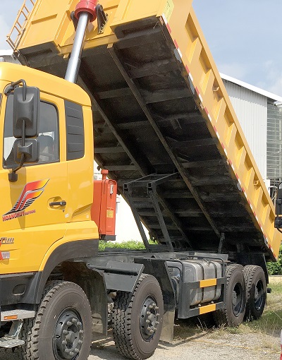 bán xe ben 4 chân dongfeng hoàng huy tại hà nội