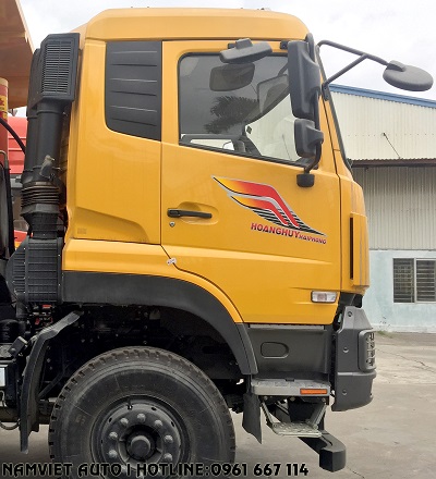 thân cabin xe ben 4 chân dongfeng hoàng huy phiên bản 2020