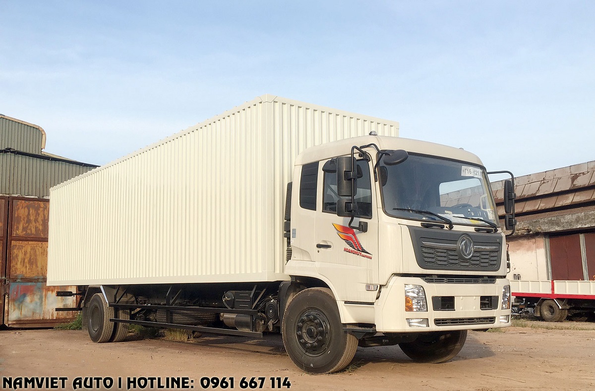 ngoại thất xe tải thùng kín dongfeng b180