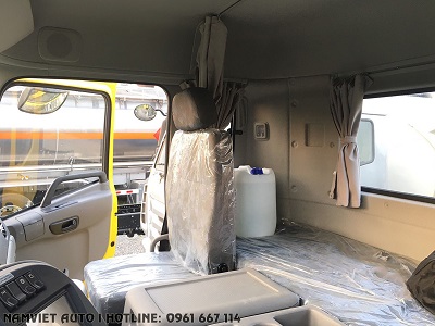 nội thất cabin xe ben 4 chân dongfeg hoàng huy nhập khẩu 2020 - cầu dầu - lốp 12.00r20