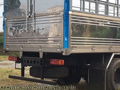 đuôi xe tải thùng dongfeng hoàng huy b180 tải trọng 9 tấn