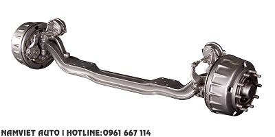 cầu trước 7 tấn hiệu dongfeng dana axle - lien doanh mỹ của xe tải dongfeng hoàng huy 4 chân tải thùng