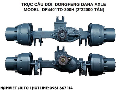 trục cầu sau 22 tấn xe ben 3 chân dongfeng hoàng huy