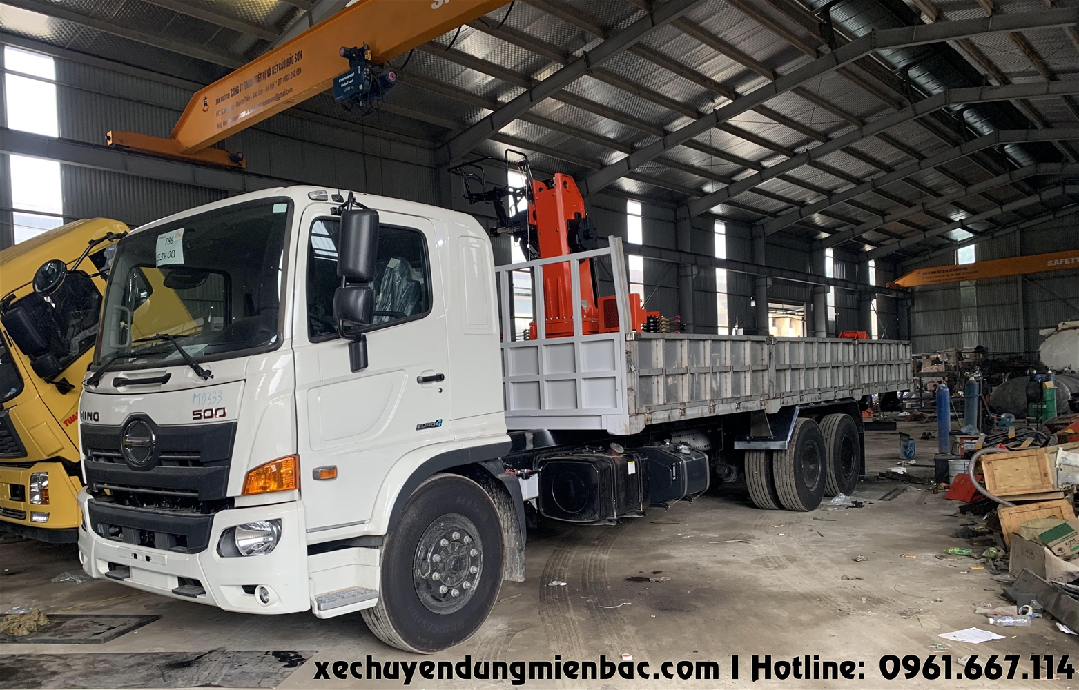 sản xuất xe cẩu tự hành 8 tấn kanglim hàn quốc xe hino fm8jt7a