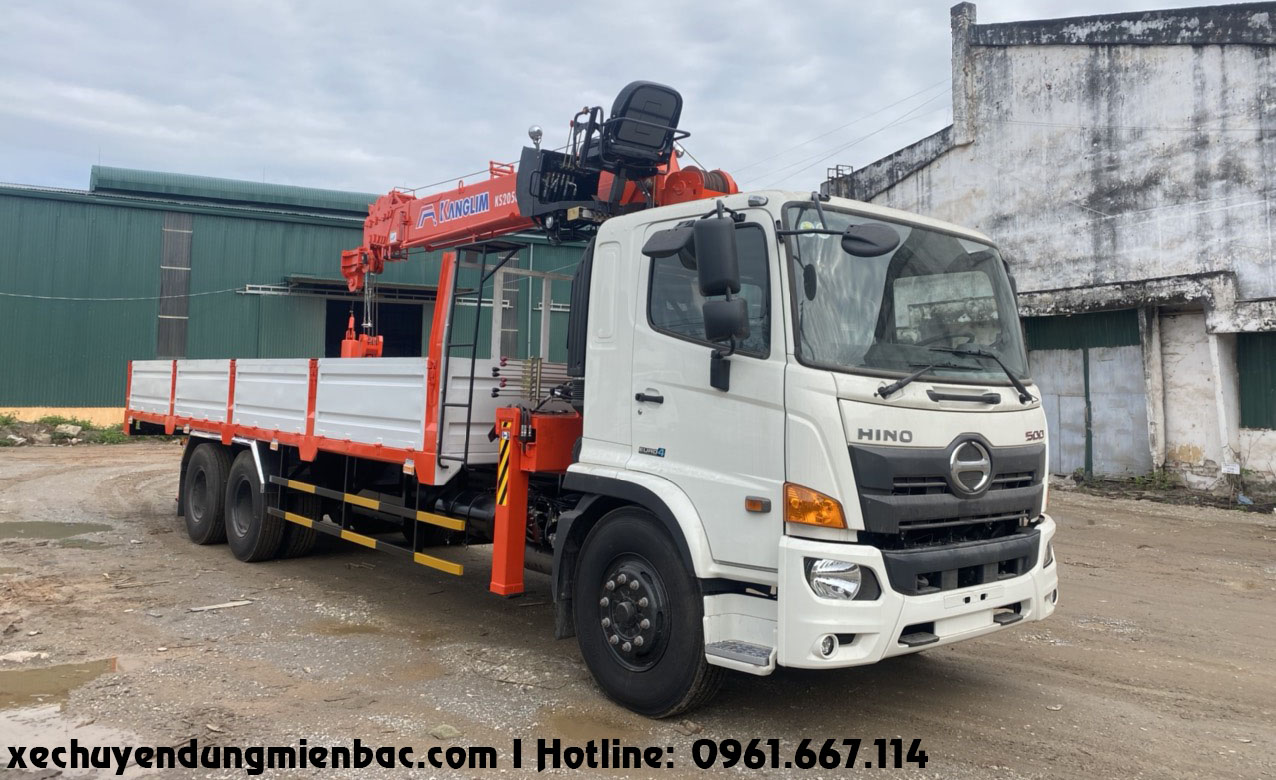 hino fm8jt7a lắp cẩu 8 tấn kanglim hàn quốc