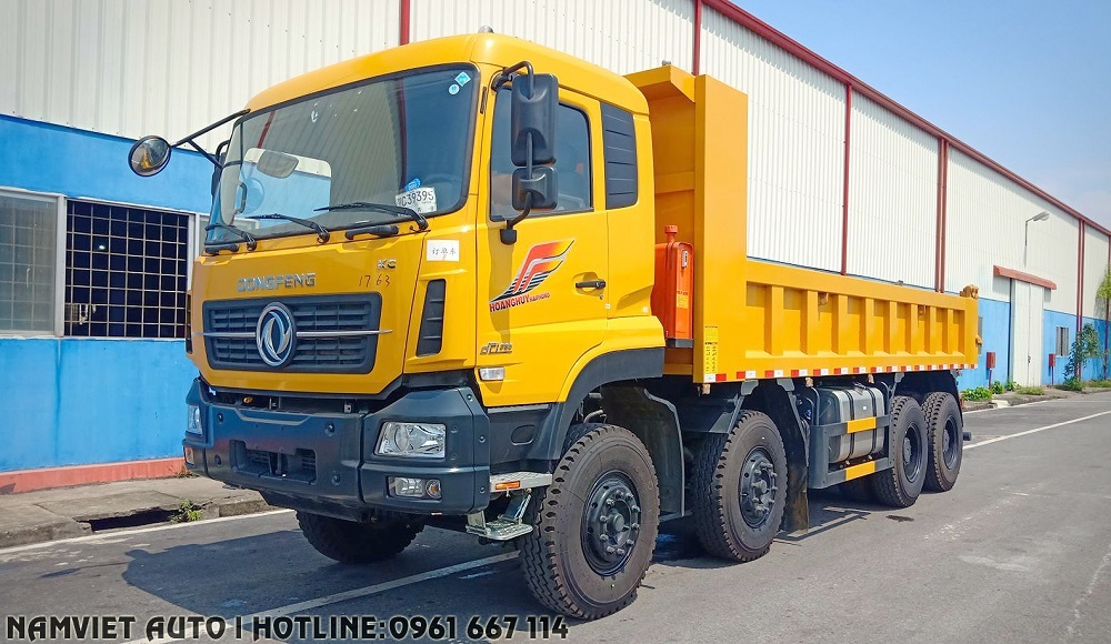 bán xe ben 4 chân dongfeng hoàng huy nhập khẩu giá rẻ tại Quảng ninh