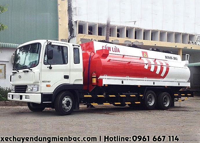 hyundai hd240, hd210 chở xăng dầu 18 khối