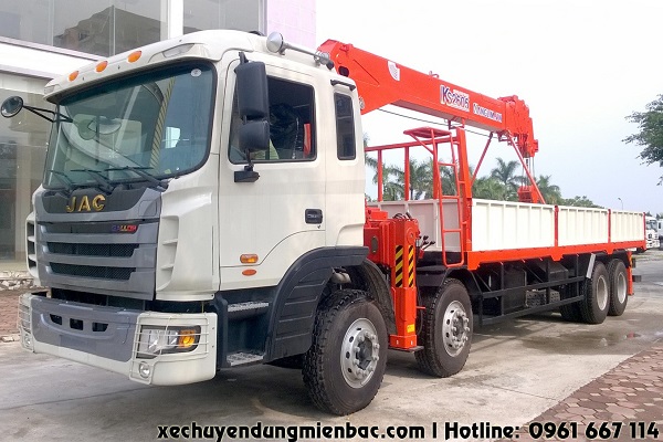 jac 4 chân gắn cẩu 10 tấn kanglim