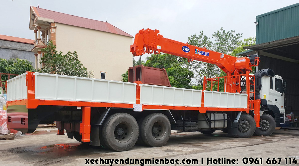 xe cẩu tự hành 10 tấn kanglim ks2605 - hyundai hd320