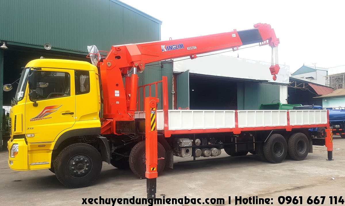 xe cẩu tự hanh 15 tấn dongfeng kanglim ks5206