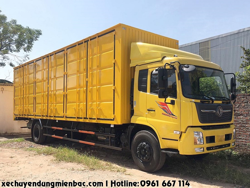 xe chở pallet 7 tấn dongfeng b180 thùng container dài 9,7m
