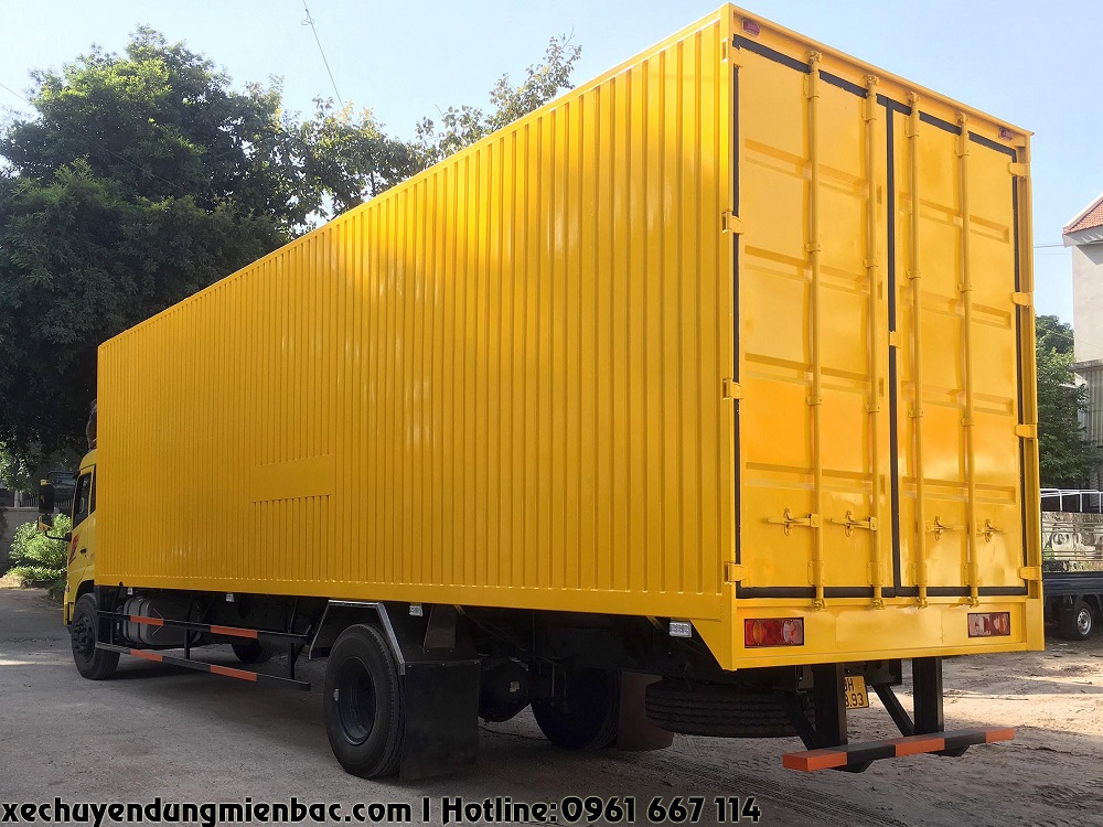 xe chở pallet 7 tấn dongfeng b180 thùng container dài 9,7m