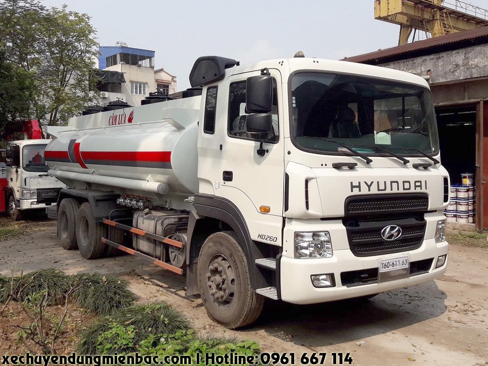 xe chở xăng dầu 17 khối hyundai hd260