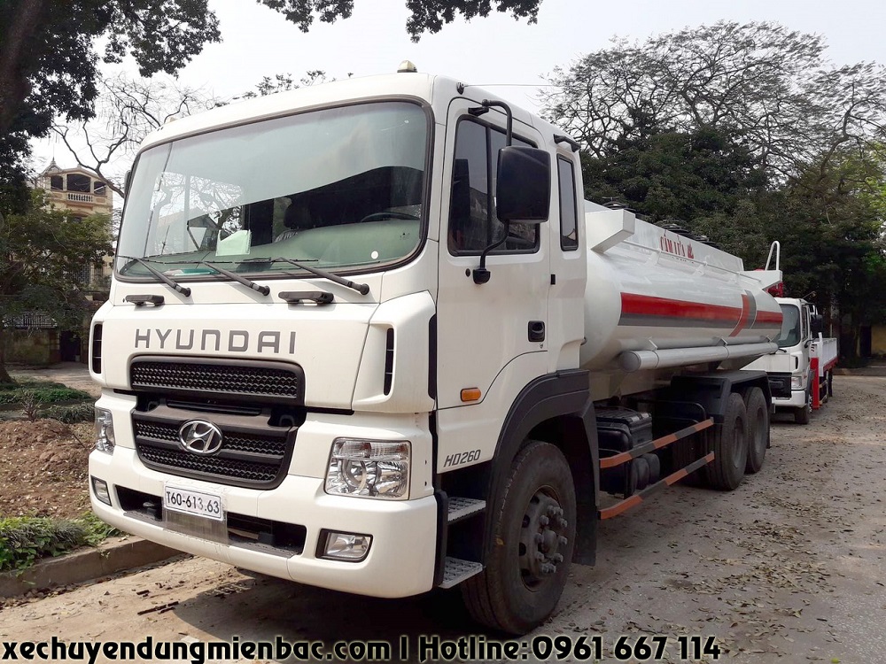 xe chở xăng dầu 17m3 hyundai hd260