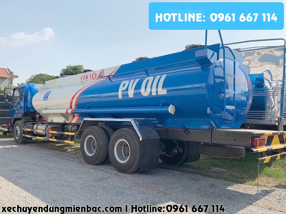 xe chở xăng dầu 17,5 m3 thaco auman c240.e4 3 chân