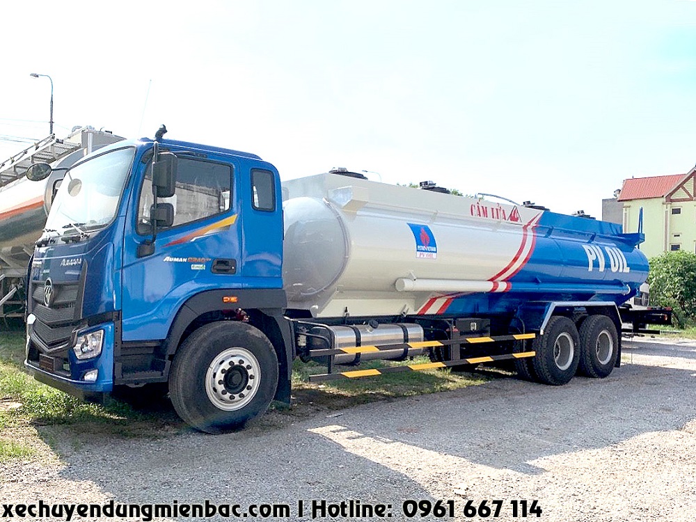 xe chở xăng dầu 3 chân thaco auman c240.e4 17.5m3