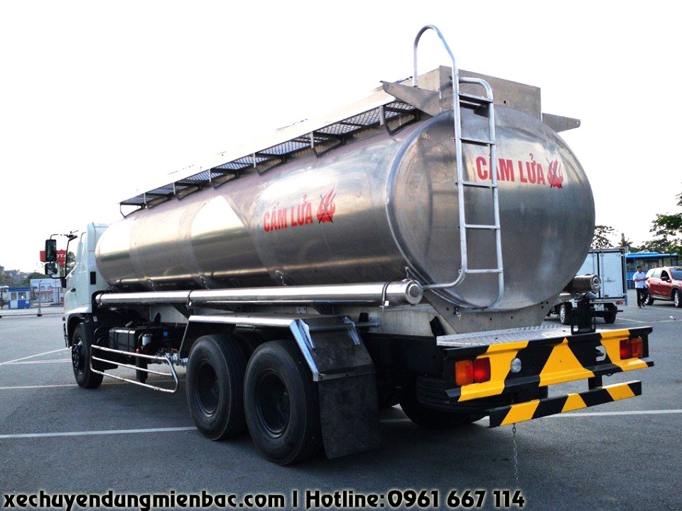 xe chở xăng dầu 21 m3 bồn nhôm hino fl. fl8jt7a, fl9jtsa