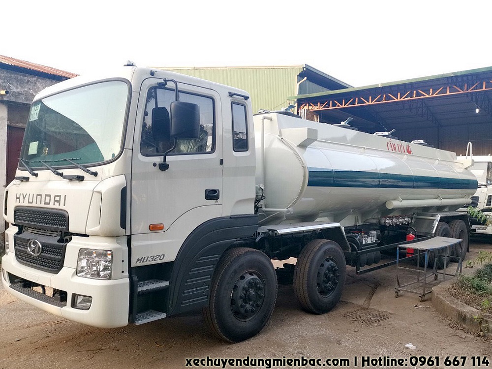 xe chở xăng dầu 22 khối hyundai hd320