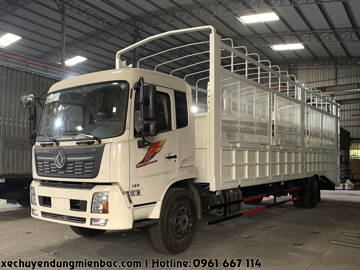 xe chuyên chở ô tô dongfeng thùng dài 9,7m