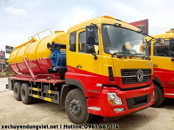 bán xe hút chât thải 3 chân dongfeng nhập khẩu giá rẻ uy tín tại hải phòng