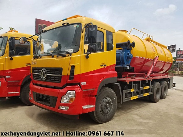 bán xe hút chât thải 3 chân dongfeng nhập khẩu giá rẻ uy tín tại bắc ninh