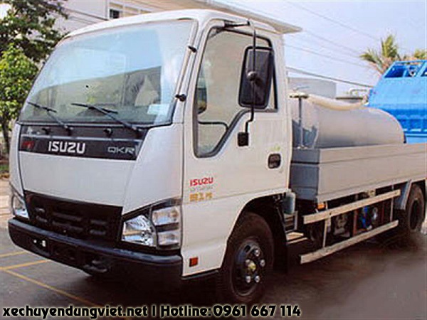 bán xe hút chất thải 1 khối , 2 khối ISUZU QKR55 giá rẻ uy tín tại hà nội