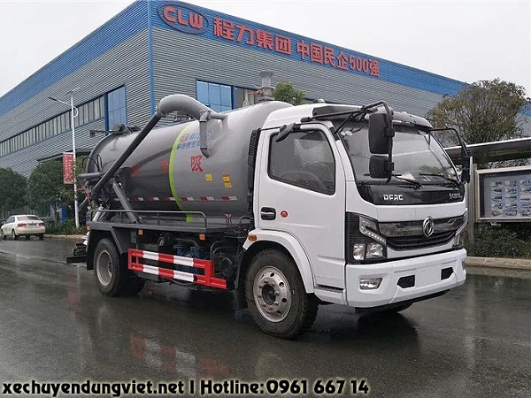 bán xe hút chất thải 3 khối 4 khối dongfeng nhập khẩu giá rẻ tại hà nội