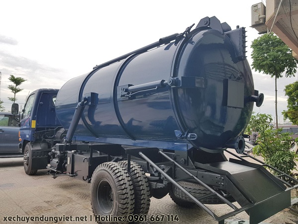 hình ảnh bồn xei téc chứa chât thải xe tải hút chất thải 4.2 khối thaco hyundai hd500