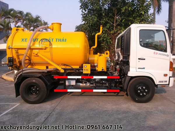 bán xe hút chất thải hút hâm cẩu hút bùn thông cồng hino 4 khối 5 khối 6 khối fc9 fv9jeta fc9jesw giá rẻ tại miền trung