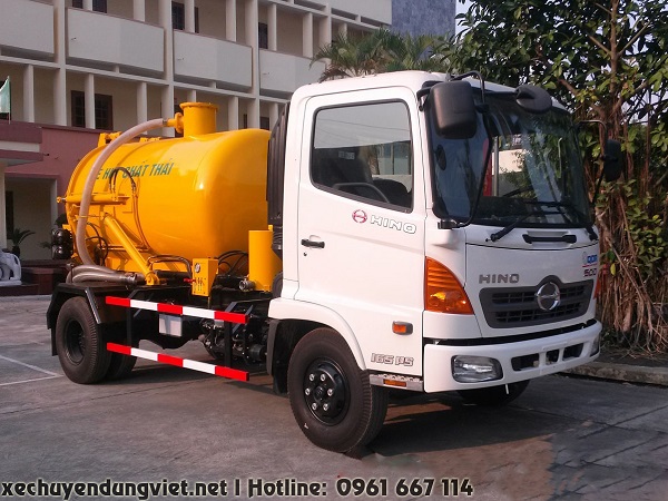 bán xe hút chất thải hút hâm cẩu hút bùn thông cồng hino 4 khối 5 khối 6 khối fc9 fv9jeta fc9jesw giá rẻ tại miền bắc