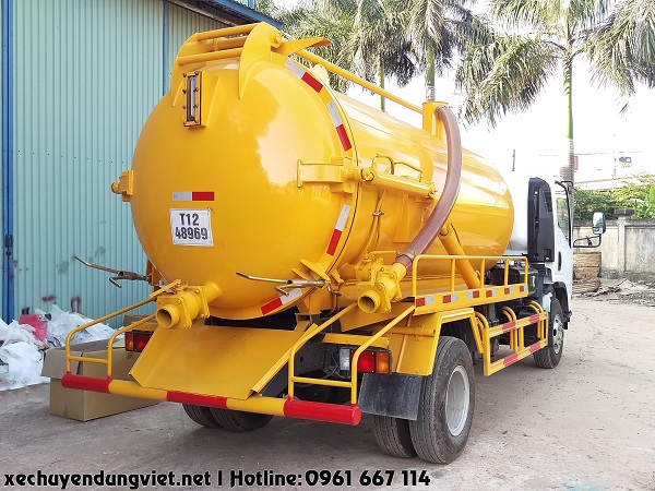 Bán xe hút chất thải 7 khối ISUZU nhập khẩu gái rẻ hỗ trợ vay ngân hàng 80% tại hoài đức hà nội