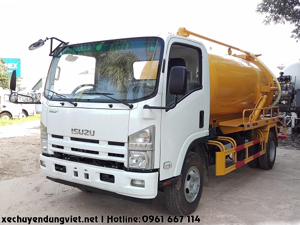 Bán xe hút chất thải 7 khối ISUZU nhập khẩu gái rẻ hỗ trợ vay ngân hàng 80% tại hà nội