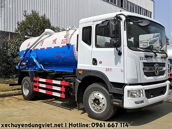 bán xe hút chất thải 8 khối 10 khối dongfeng nhập khẩu giá rẻ uy tín tại cầu giấy hà nội