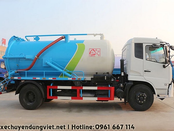 bán xe hút chất thải 8 khối, 9 khối, 10 khối, 11 khối, 12 khối dongfeng nhập khẩu giá rẻ uy tín tại bắc ninh