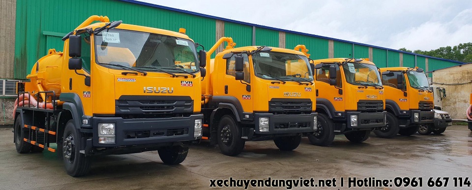 bán xe hút chất thải 8 khối isuzu fvr34le4 tiêu chuẩn khí thải euro 4 tại hà nội giá rẻ uy tín