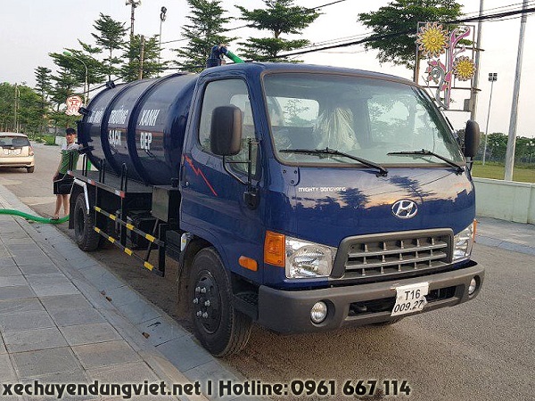 Bán xe hút chất thải 6 khối hyundai Hd700 giá rẻ tại tỉnh phú thọ