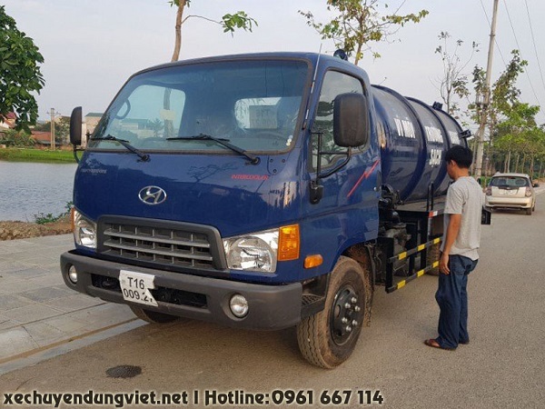 Bán xe hút chất thải 6 khối hyundai Hd700 giá rẻ tại tỉnh hải phòng