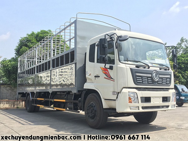 xe chở mô tô, xe máy dongfeng b180 thùng dài 9.7m
