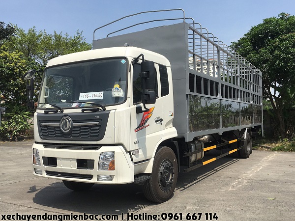 xe chở xe máy dongfeng b180 thùng siêu dài 9,7m