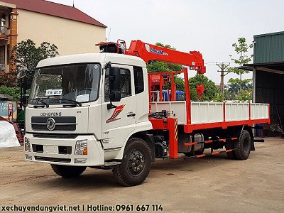 donfeng hoàng huy b180 gắn cẩu 3 tấn, 5 tấn kanglim, soosan, unic, giá rẻ